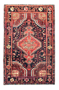 Tapis persan - Nomadic - 138 x 90 cm - bleu