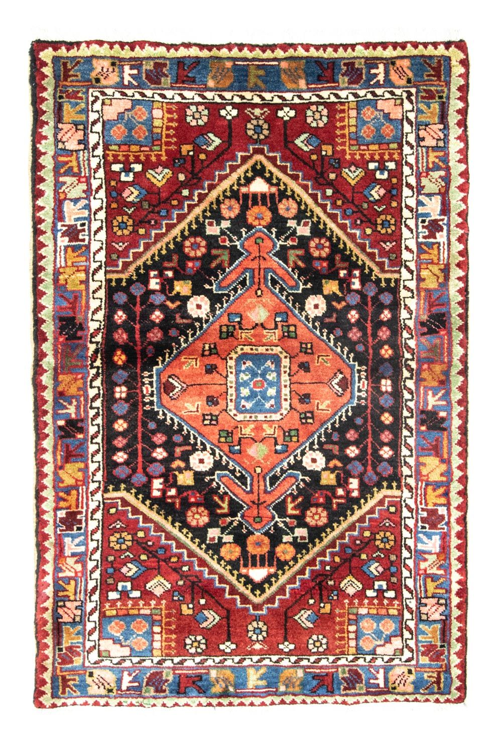 Tapis persan - Nomadic - 135 x 85 cm - bleu