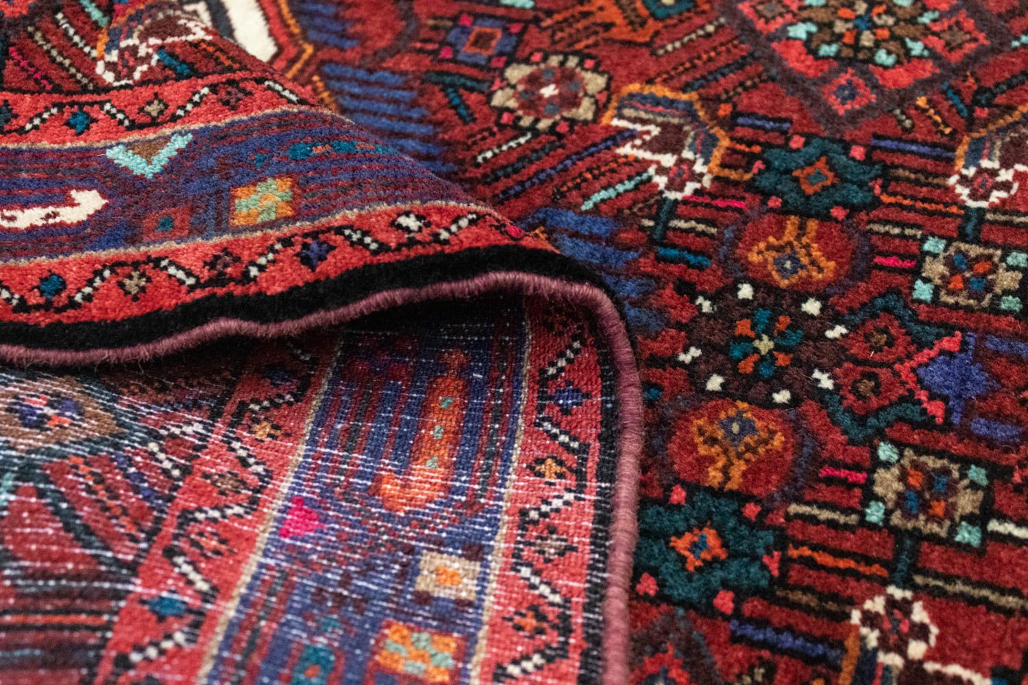 Tapis persan - Nomadic - 121 x 80 cm - bleu