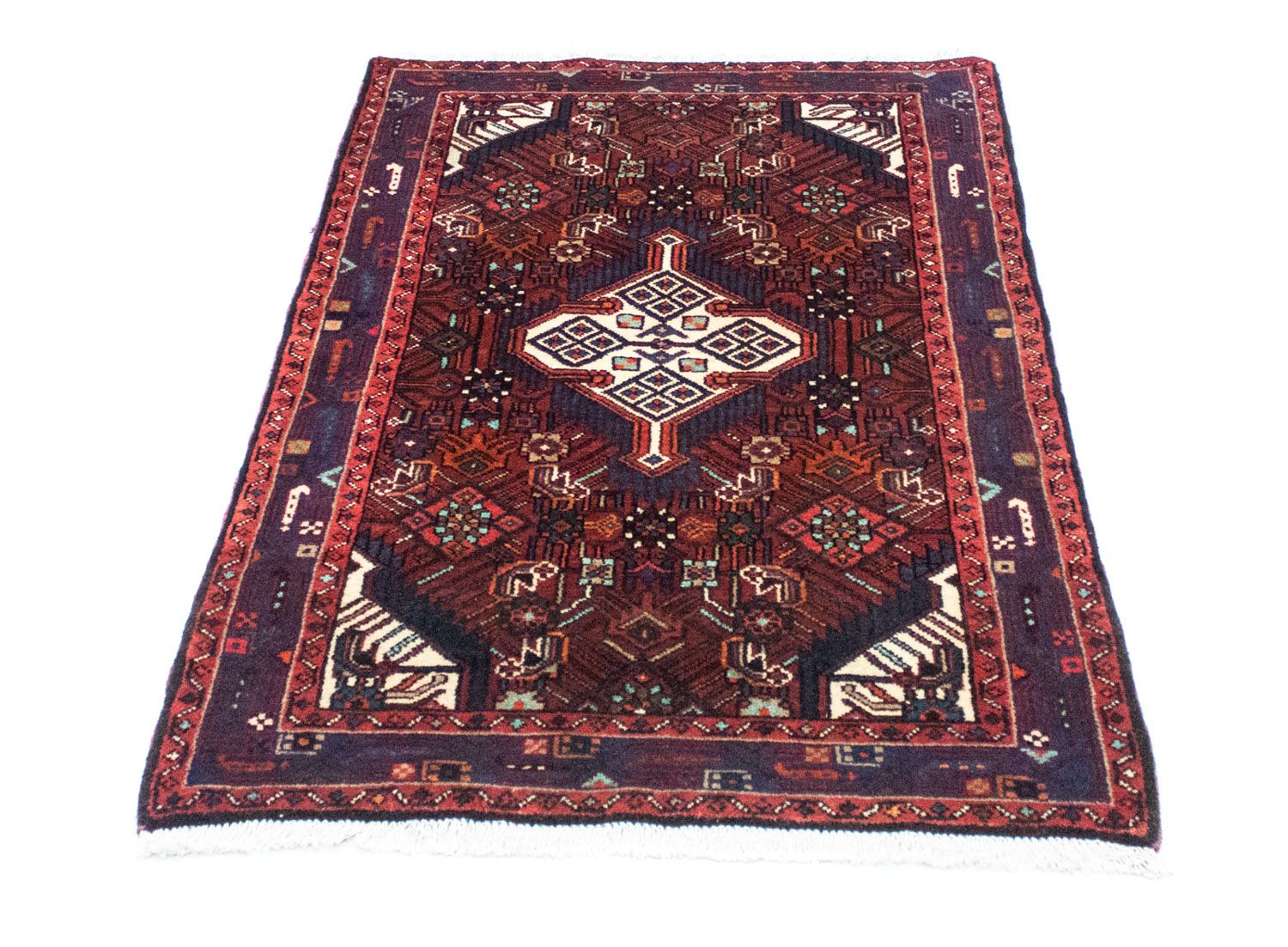 Tapis persan - Nomadic - 121 x 80 cm - bleu