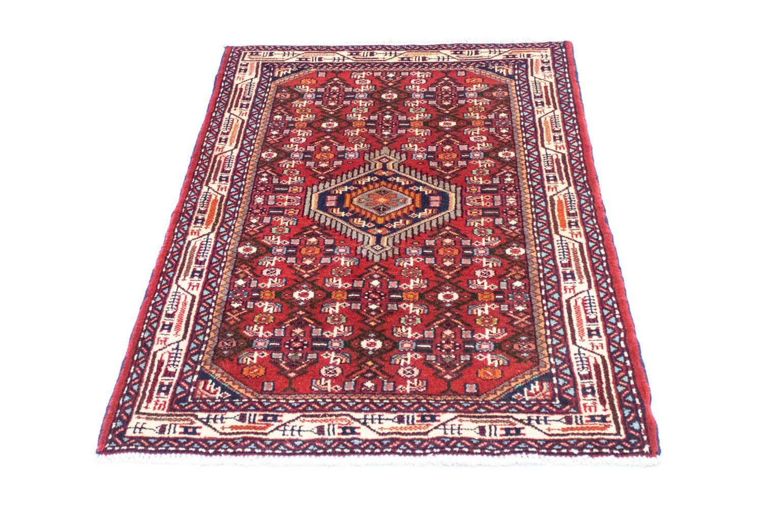 Tapis persan - Nomadic - 124 x 80 cm - rouge