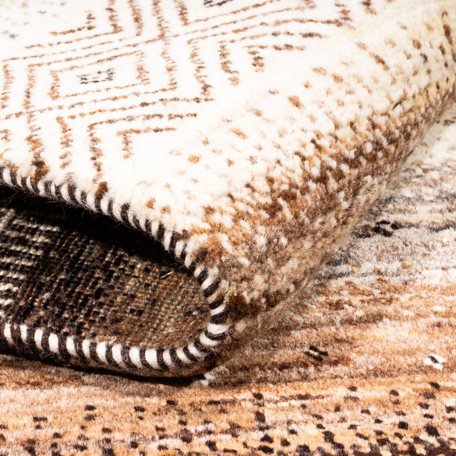 Tapis Gabbeh - Loribaft Persan - 150 x 93 cm - naturel