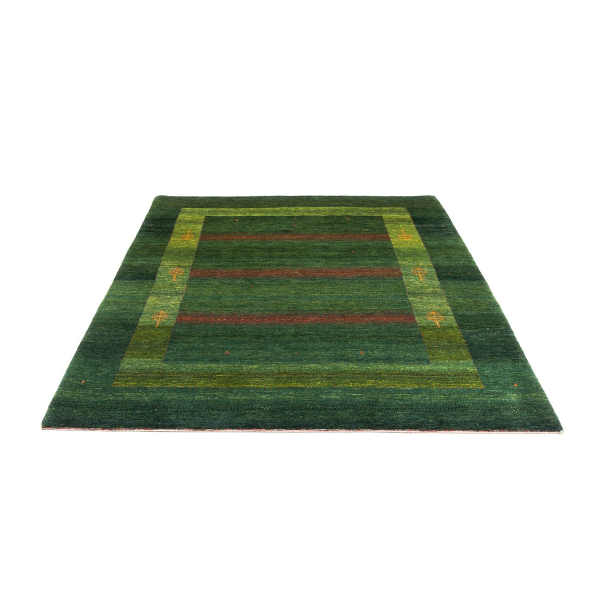 Tapis Gabbeh - Loribaft Persan - 245 x 175 cm - vert