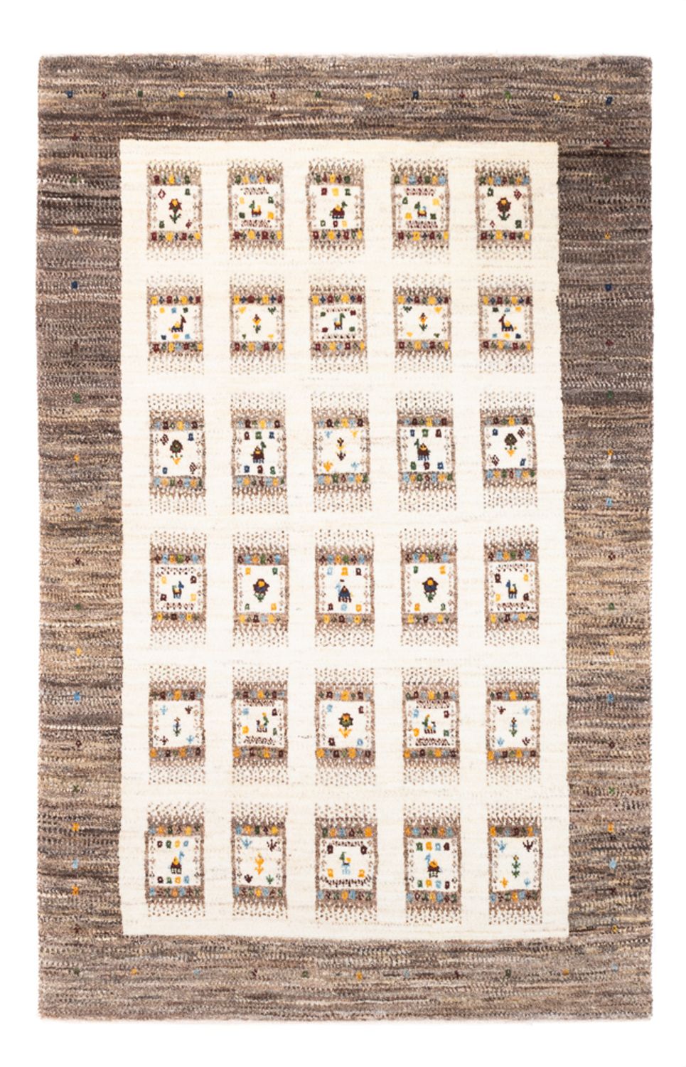 Tapis Gabbeh - Loribaft Persan - Royal - 164 x 101 cm - naturel