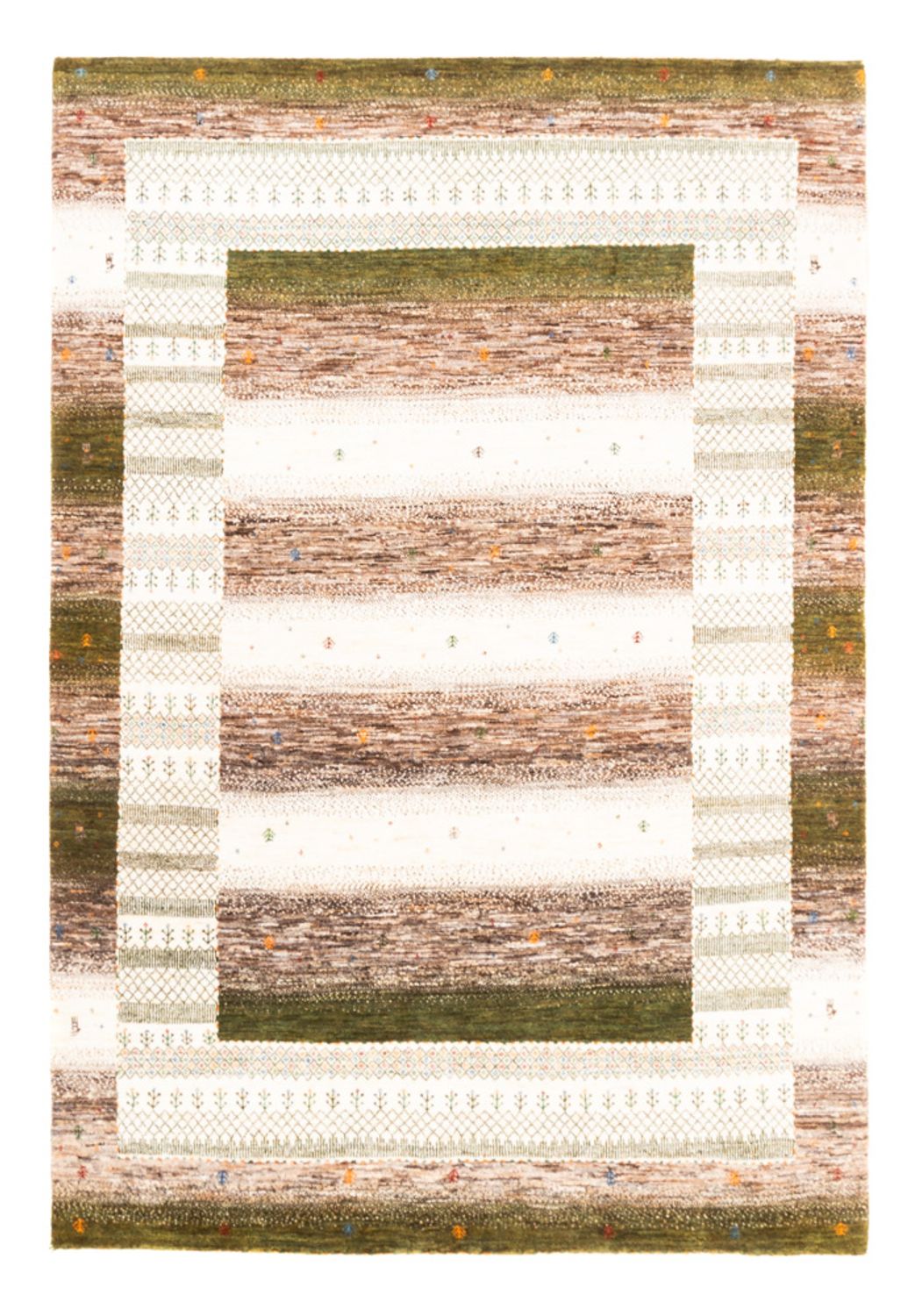 Tapis Gabbeh - Loribaft Persan - 239 x 172 cm - naturel