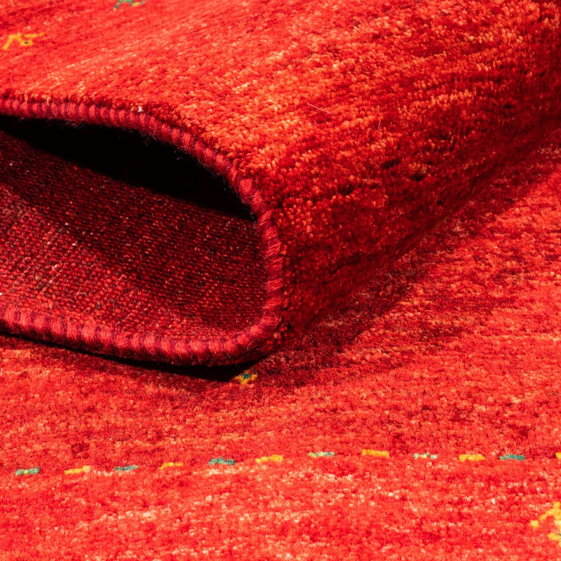 Tapis Gabbeh - Loribaft Persan - 164 x 120 cm - rouge