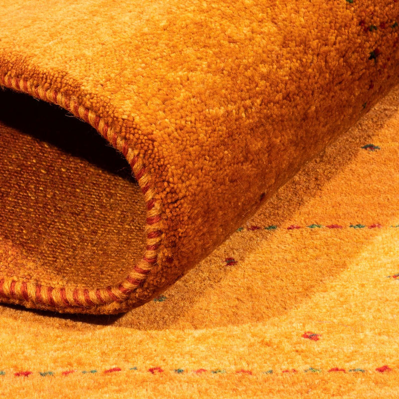 Tapis Gabbeh - Loribaft Persan - 160 x 110 cm - orange
