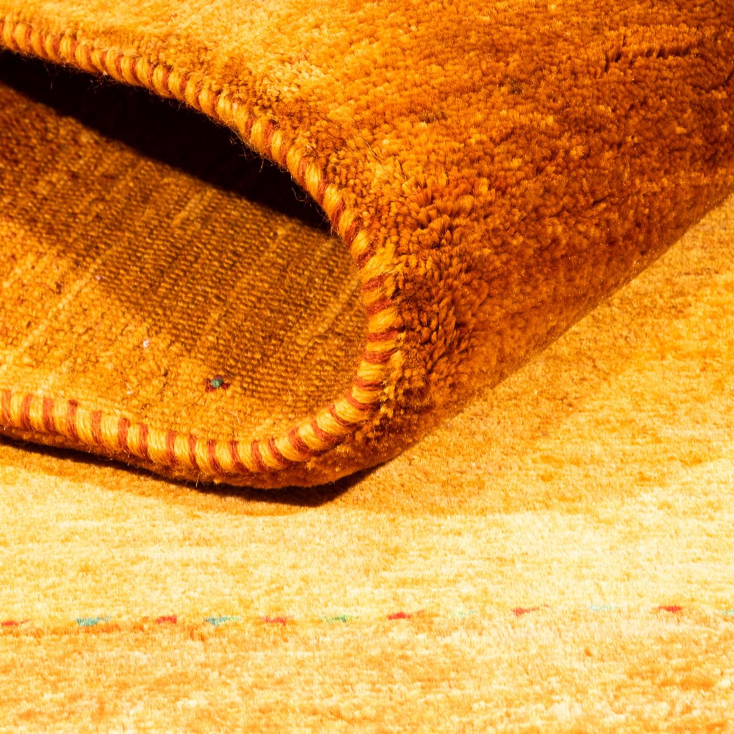 Tapis Gabbeh - Loribaft Persan - 186 x 126 cm - orange