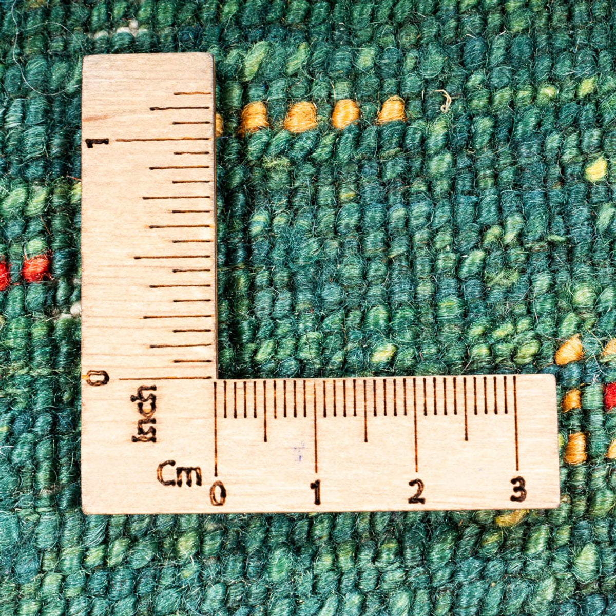 Tapis Gabbeh - Loribaft Persan - 139 x 99 cm - vert