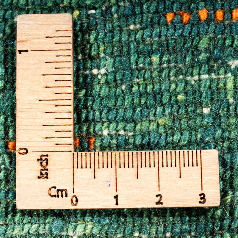 Tapis Gabbeh - Loribaft Persan - 152 x 107 cm - vert