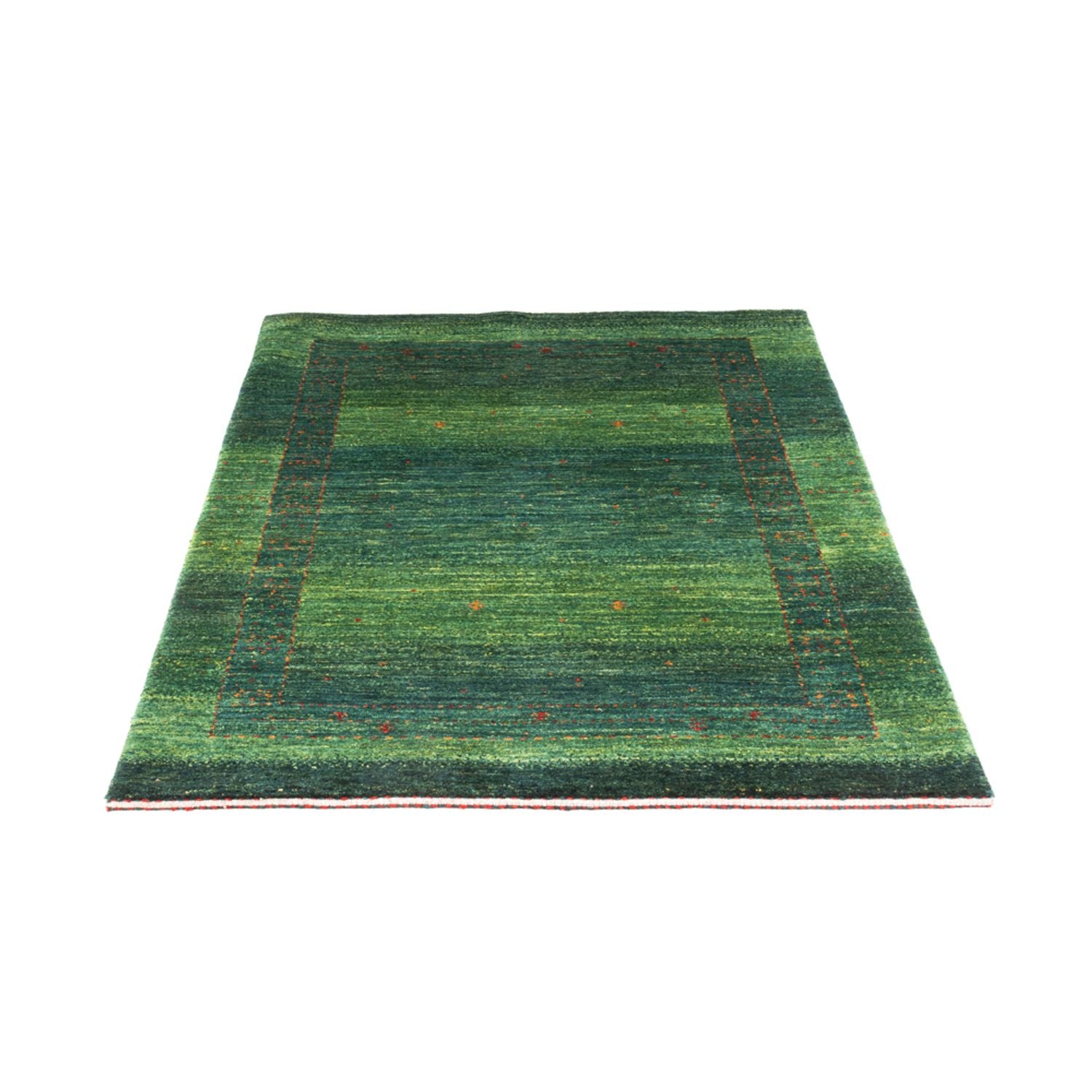 Tapis Gabbeh - Loribaft Persan - 146 x 98 cm - vert