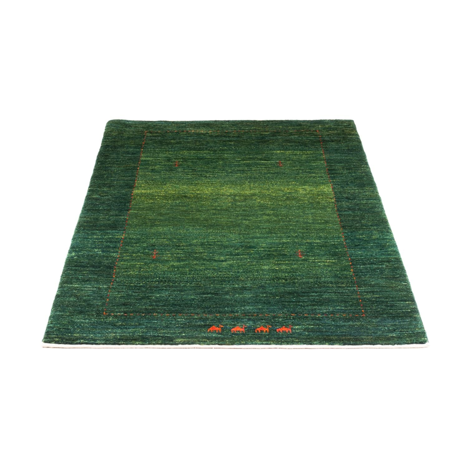 Tapis Gabbeh - Loribaft Persan - 148 x 97 cm - vert