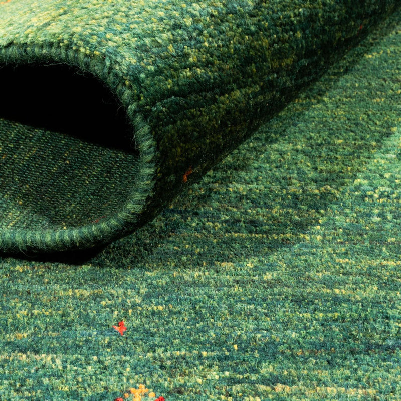 Tapis Gabbeh - Loribaft Persan - 241 x 162 cm - vert