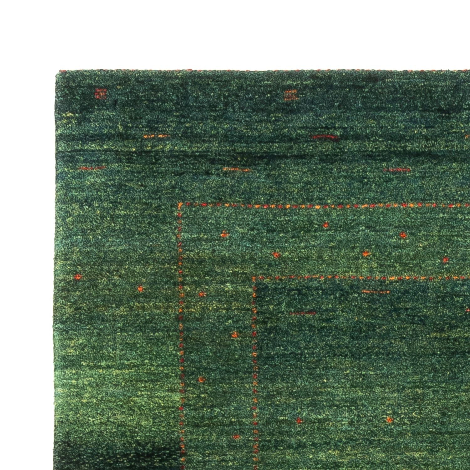 Tapis Gabbeh - Loribaft Persan - 164 x 110 cm - vert