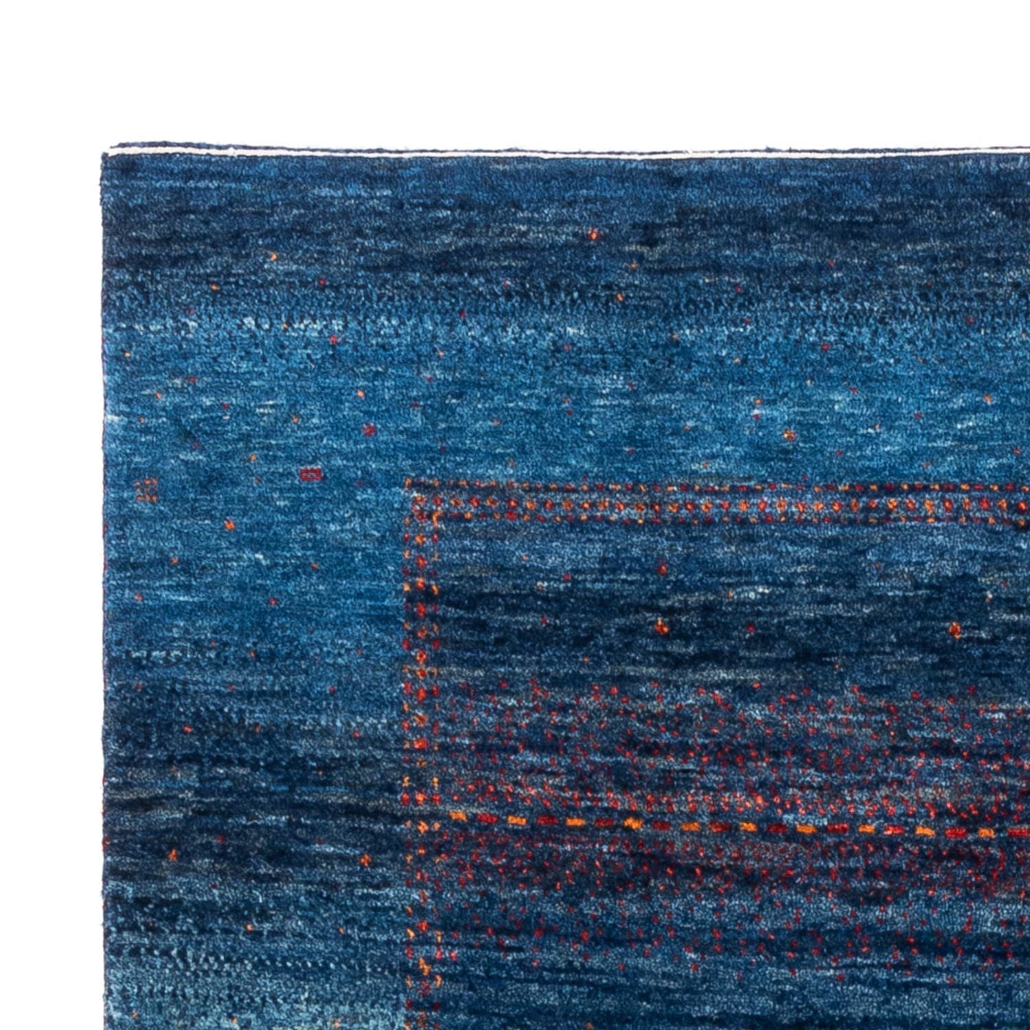 Tapis Gabbeh - Loribaft Persan - 190 x 128 cm - bleu