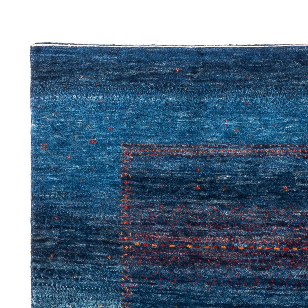Tapis Gabbeh - Loribaft Persan - 190 x 128 cm - bleu
