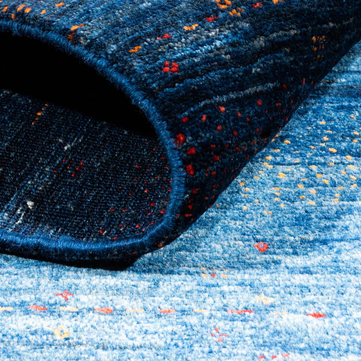 Tapis Gabbeh - Loribaft Persan - 171 x 116 cm - bleu