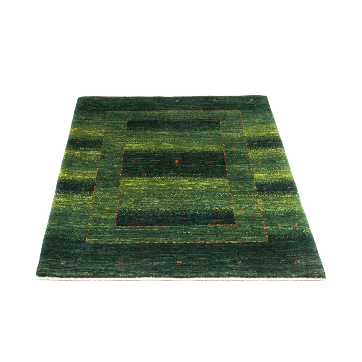 Tapis Gabbeh - Loribaft Persan - 134 x 85 cm - vert