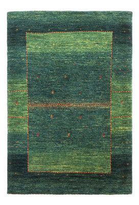 Tapis Gabbeh - Loribaft Persan - 126 x 88 cm - vert
