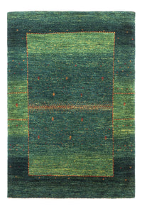 Tapis Gabbeh - Loribaft Persan - 126 x 88 cm - vert