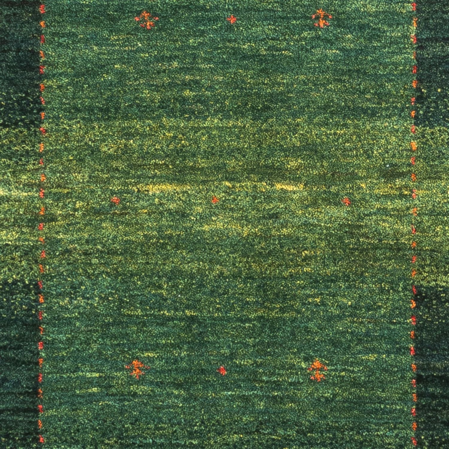 Tapis Gabbeh - Loribaft Persan - 120 x 79 cm - vert