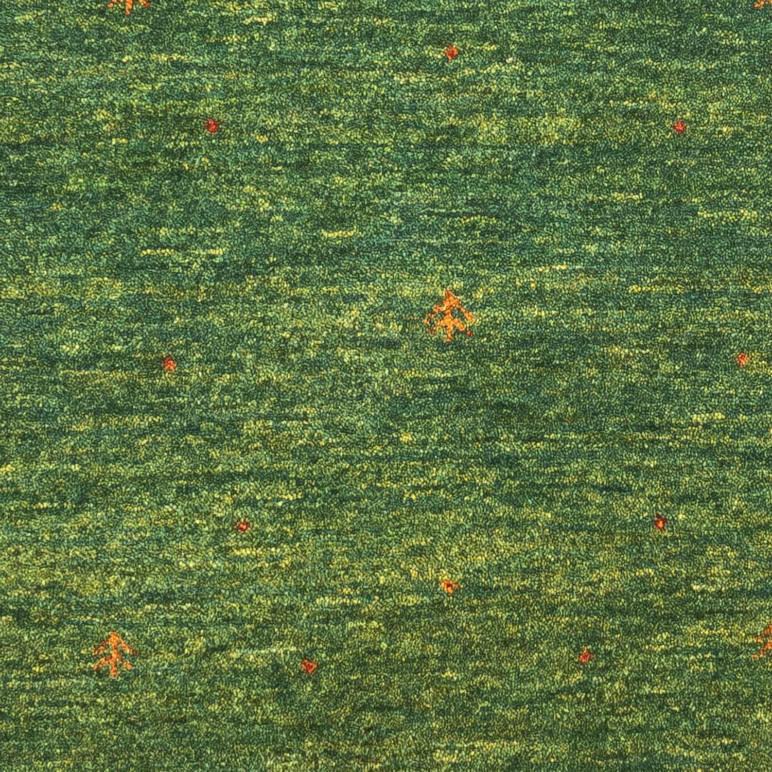 Tapis Gabbeh - Loribaft Persan - 126 x 83 cm - vert