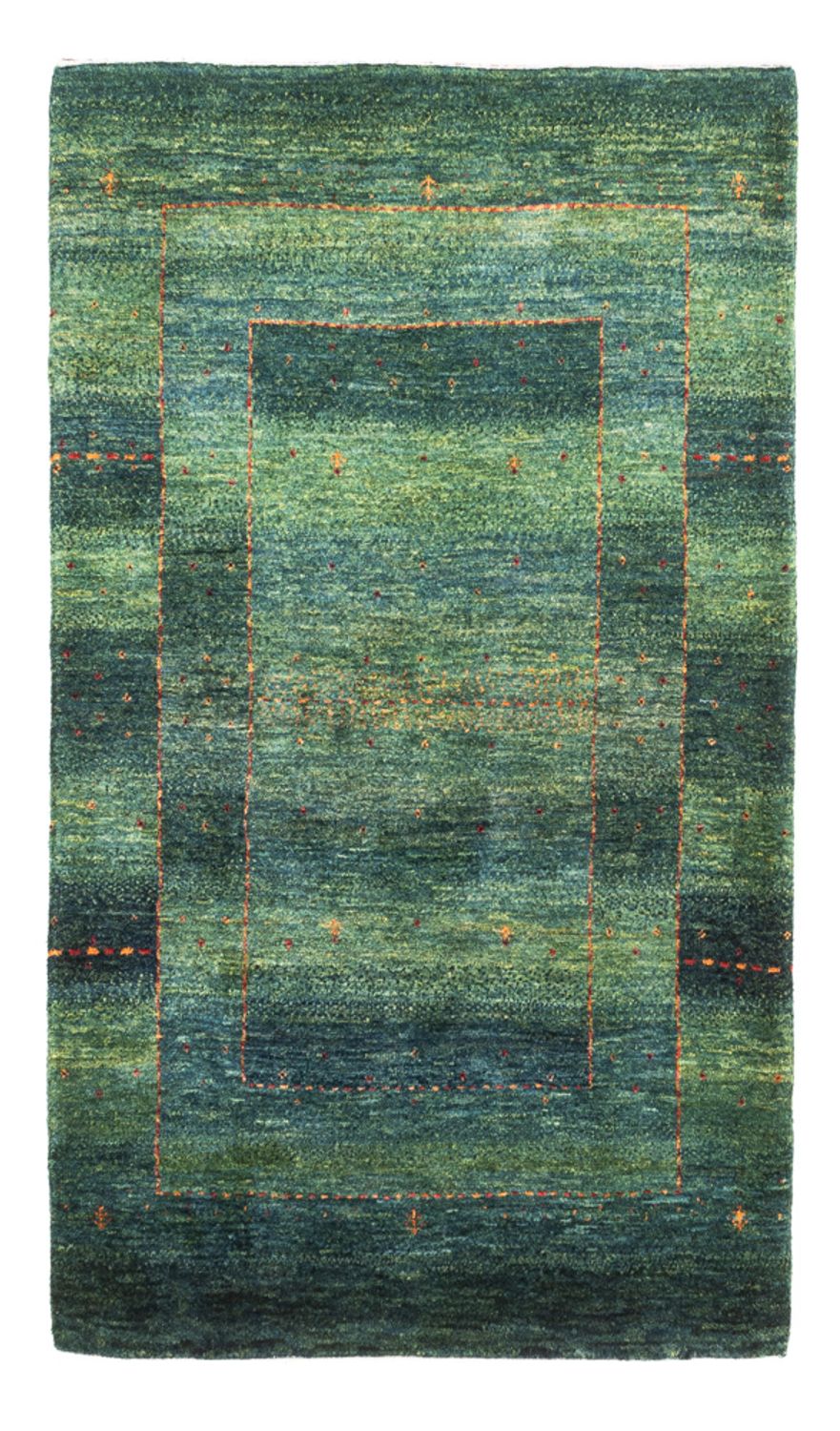 Tapis Gabbeh - Loribaft Persan - 135 x 83 cm - vert