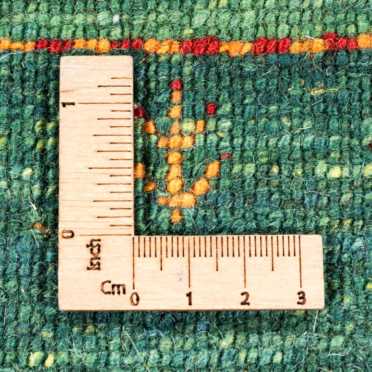 Tapis Gabbeh - Loribaft Persan - 135 x 83 cm - vert