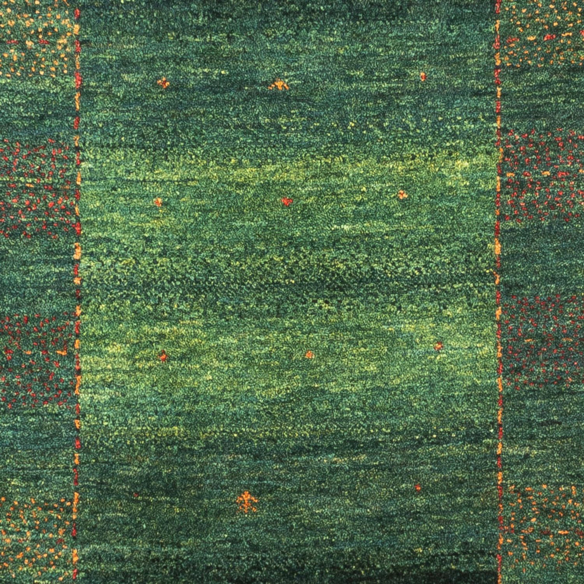 Tapis Gabbeh - Loribaft Persan - 115 x 86 cm - vert