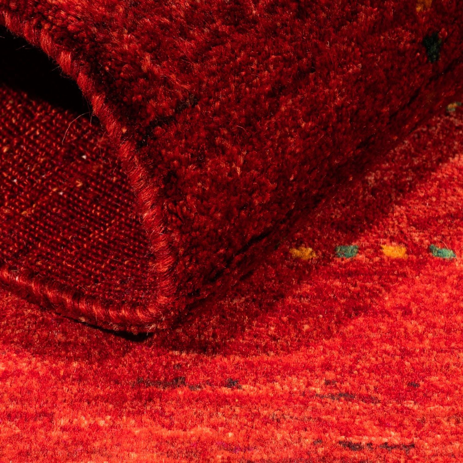 Tapis Gabbeh - Loribaft Persan - 116 x 81 cm - rouge