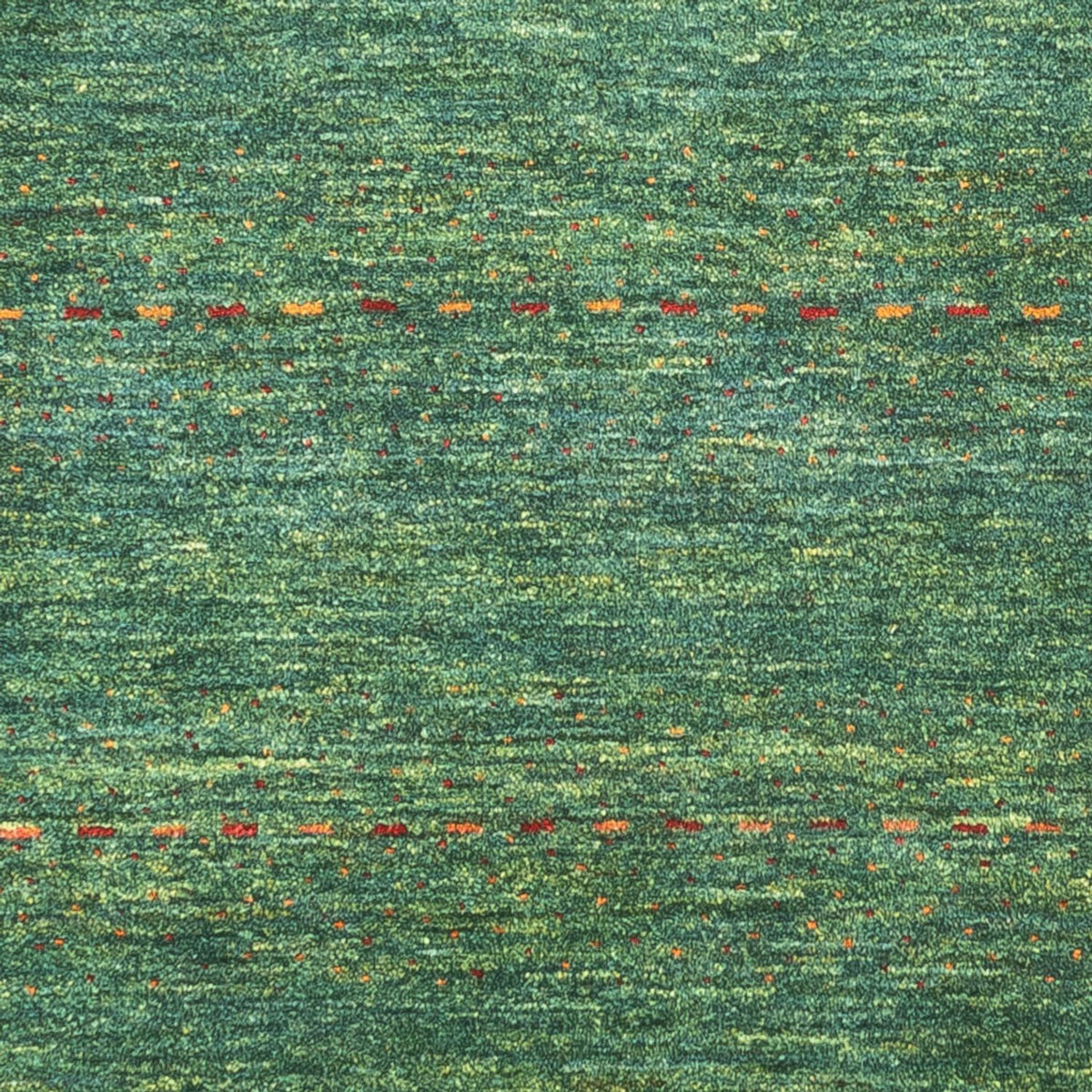 Tapis Gabbeh - Loribaft Persan - 140 x 70 cm - vert