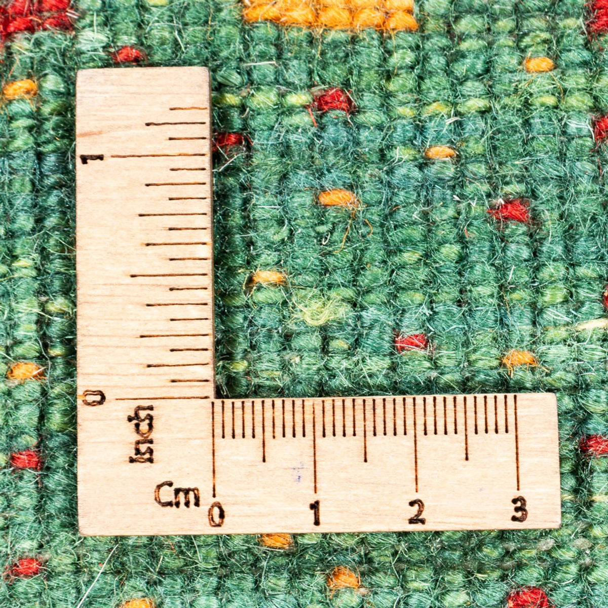 Tapis Gabbeh - Loribaft Persan - 140 x 70 cm - vert