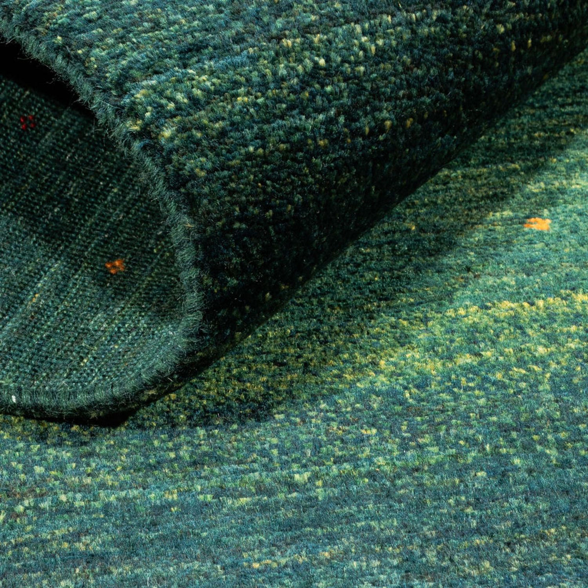 Tapis Gabbeh - Loribaft Persan - 144 x 84 cm - vert