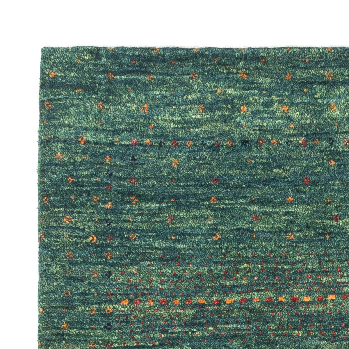 Tapis Gabbeh - Loribaft Persan - 124 x 87 cm - vert