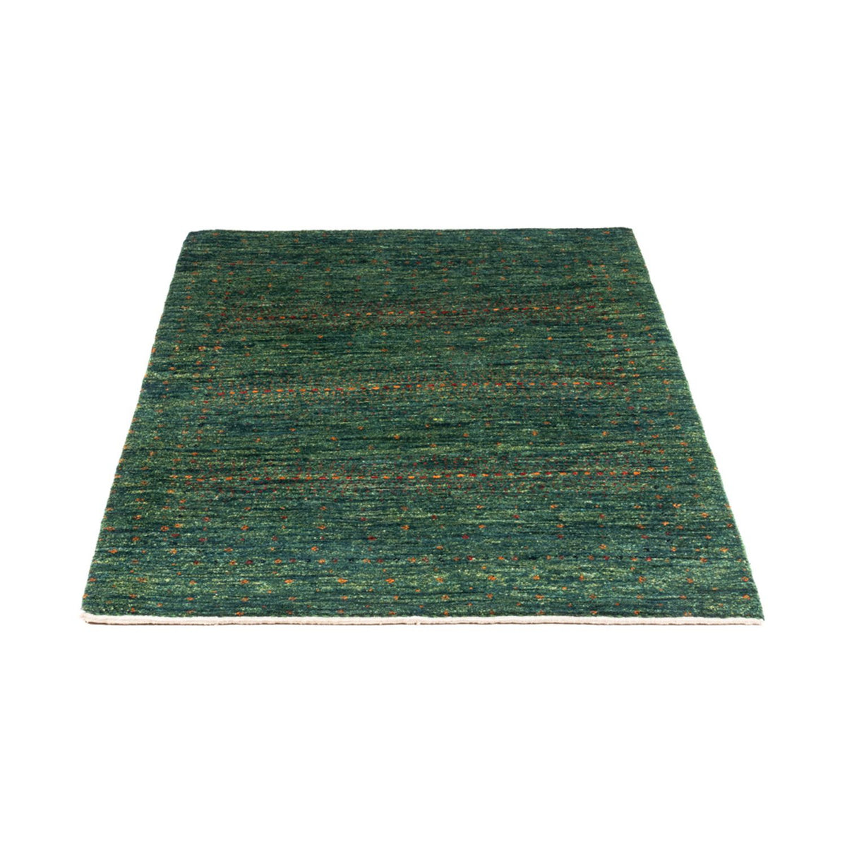 Tapis Gabbeh - Loribaft Persan - 124 x 87 cm - vert