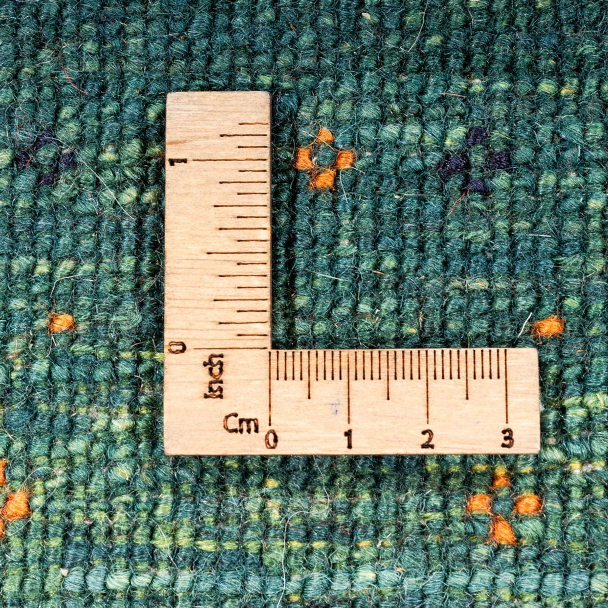 Tapis Gabbeh - Loribaft Persan - 124 x 87 cm - vert