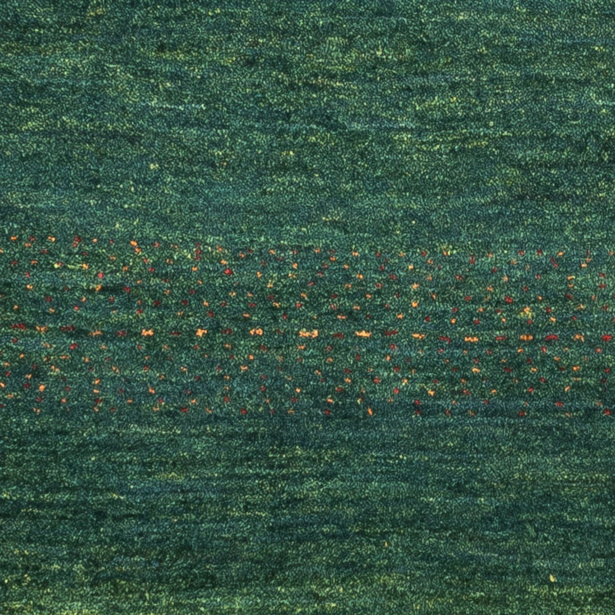 Tapis Gabbeh - Loribaft Persan - 126 x 78 cm - vert