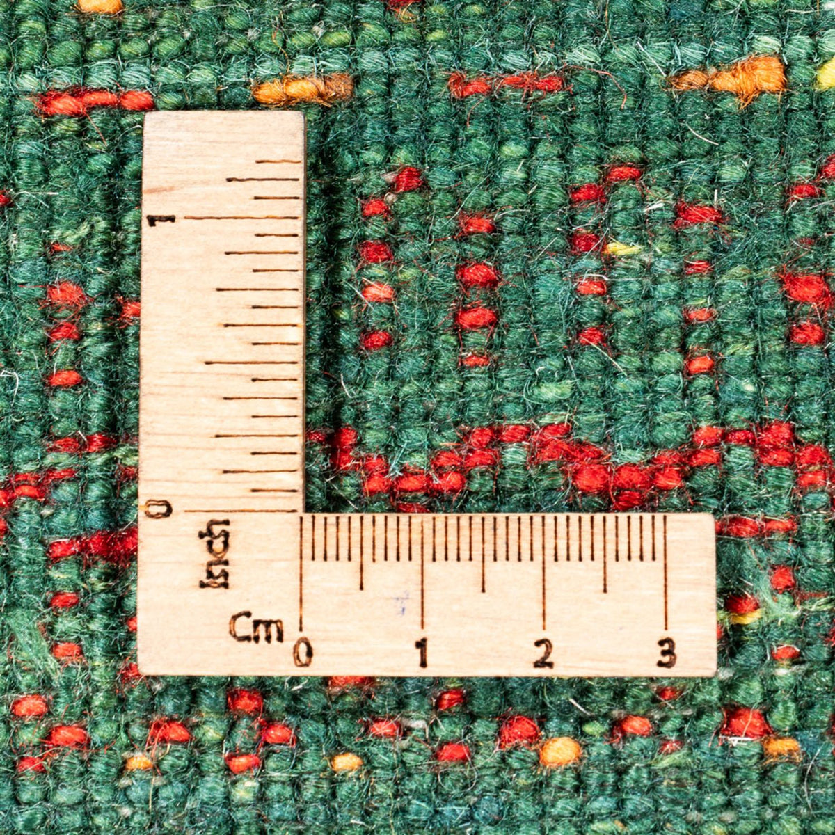 Tapis Gabbeh - Loribaft Persan - 126 x 78 cm - vert