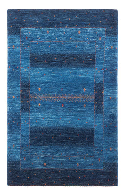 Tapis Gabbeh - Loribaft Persan - 129 x 85 cm - bleu
