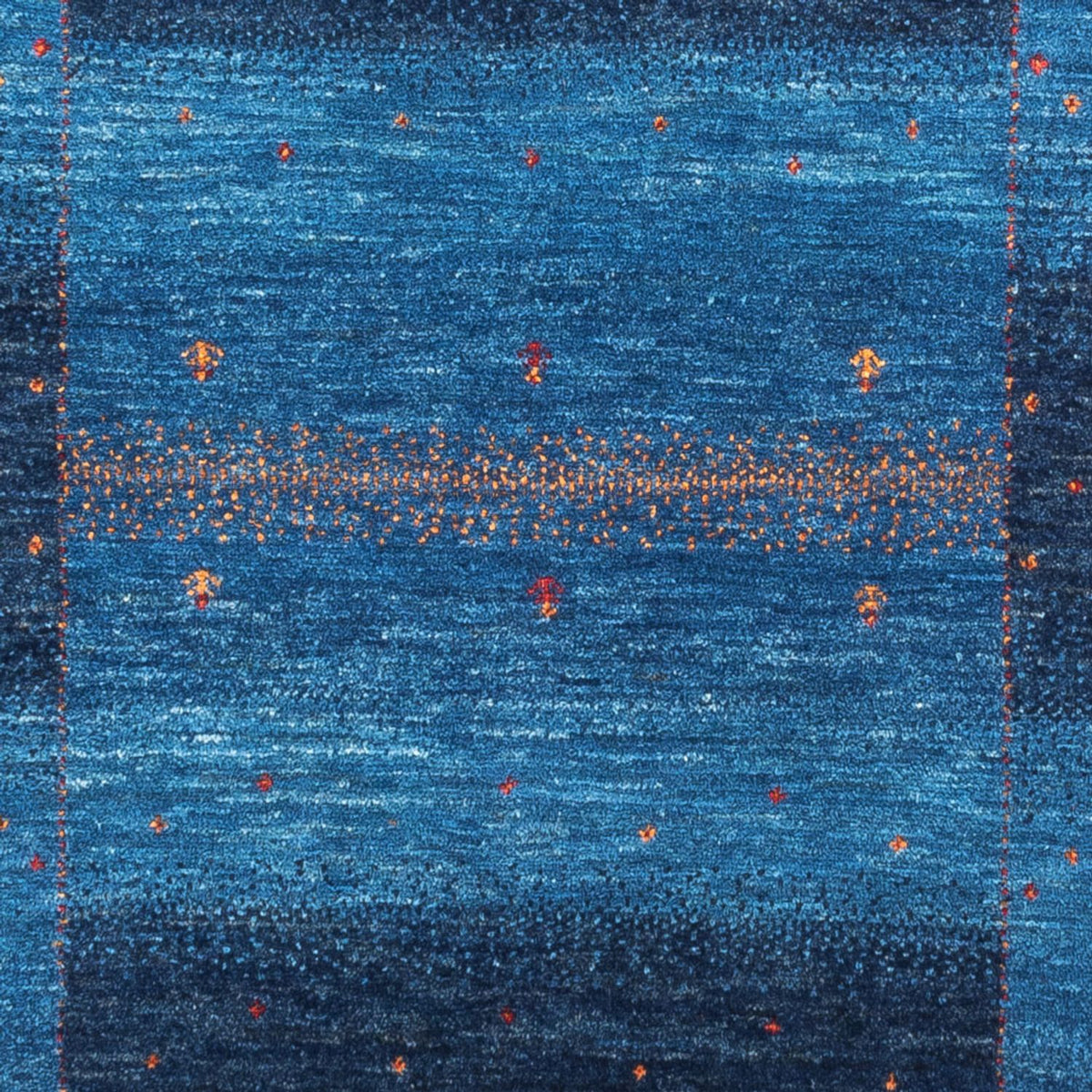 Tapis Gabbeh - Loribaft Persan - 129 x 85 cm - bleu