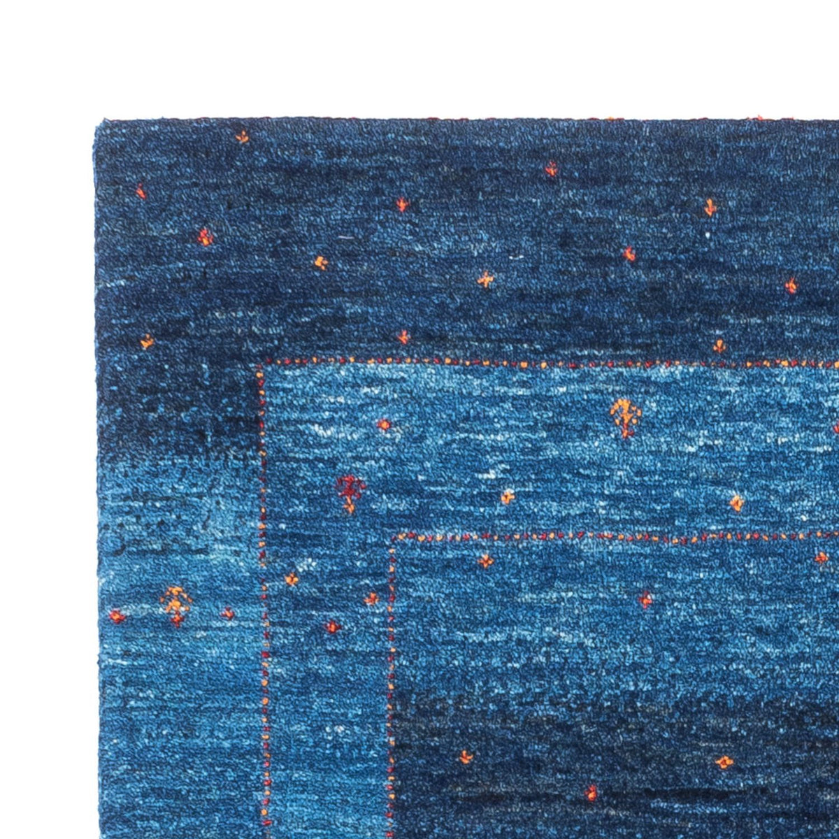 Tapis Gabbeh - Loribaft Persan - 129 x 85 cm - bleu