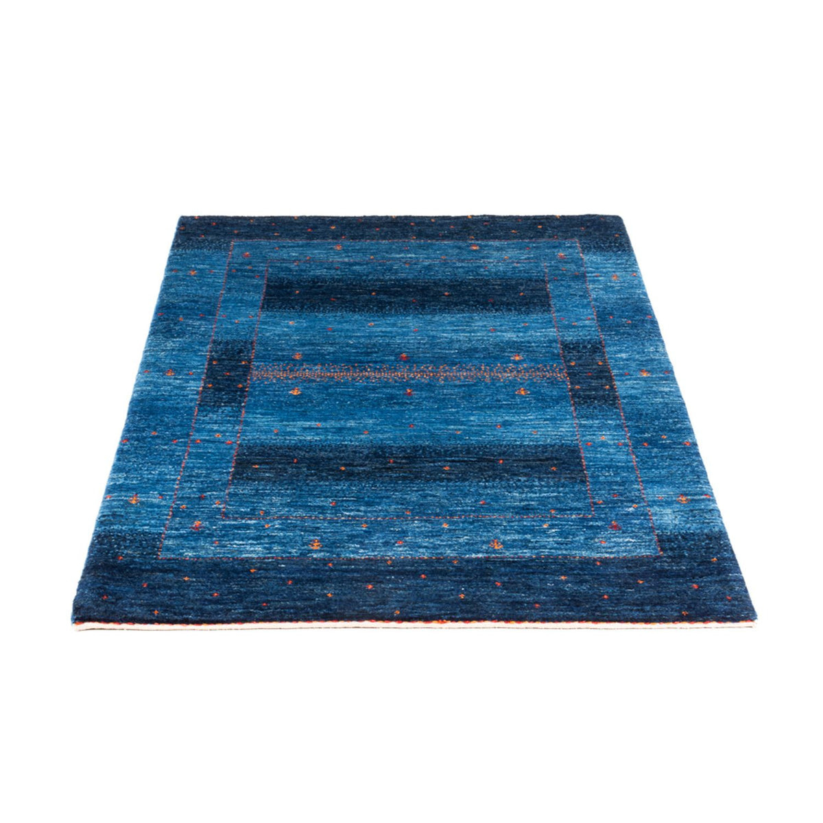 Tapis Gabbeh - Loribaft Persan - 129 x 85 cm - bleu