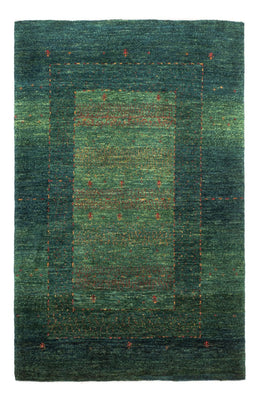Tapis Gabbeh - Loribaft Persan - 132 x 85 cm - vert