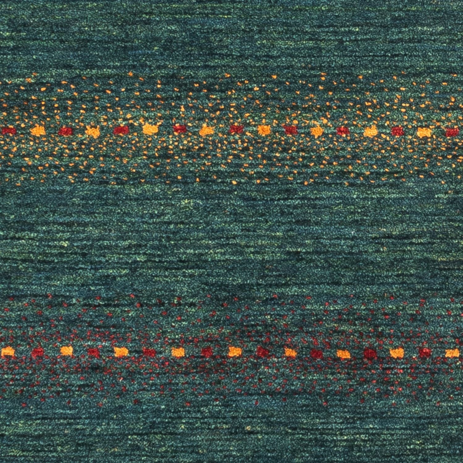 Tapis Gabbeh - Loribaft Persan - 136 x 68 cm - vert