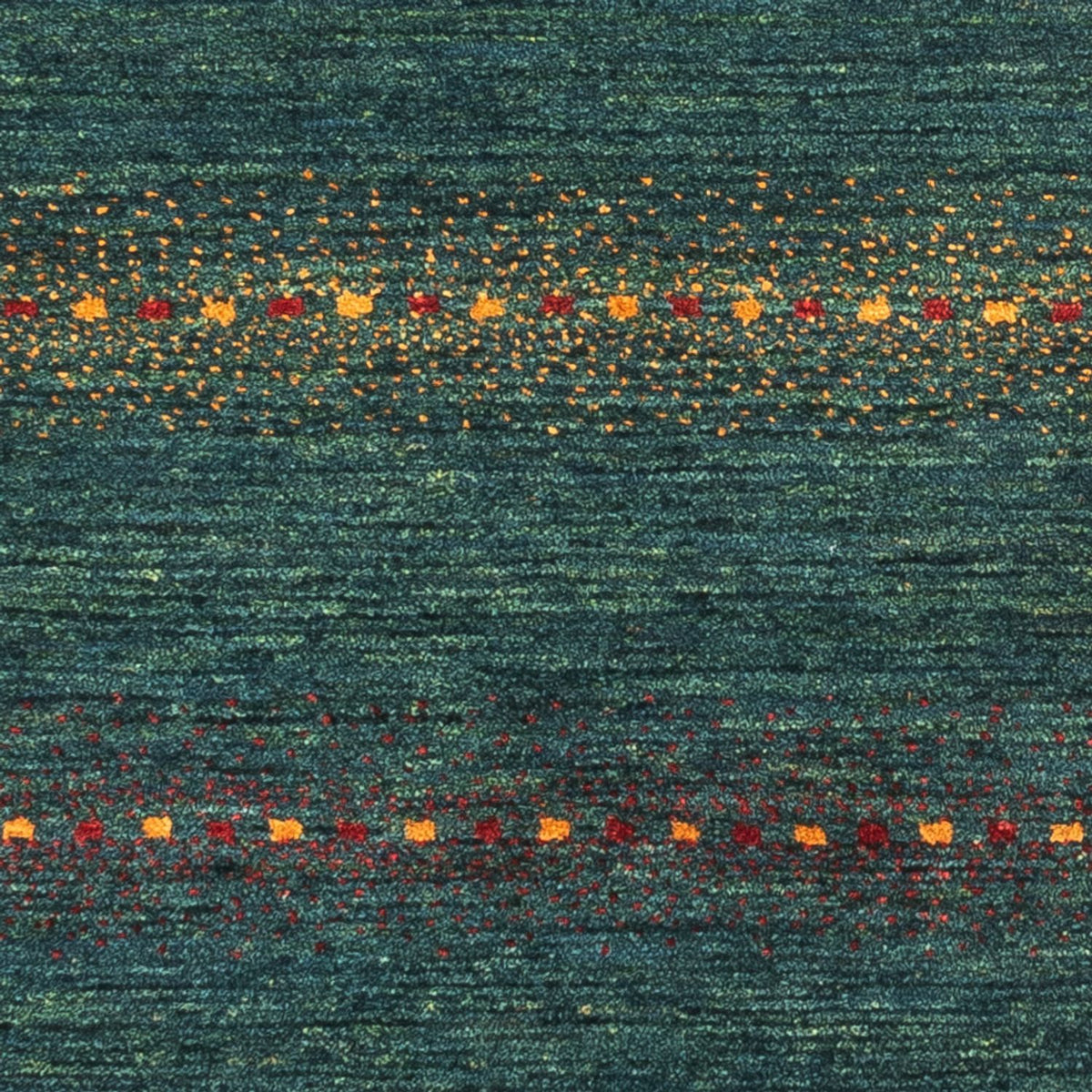 Tapis Gabbeh - Loribaft Persan - 136 x 68 cm - vert