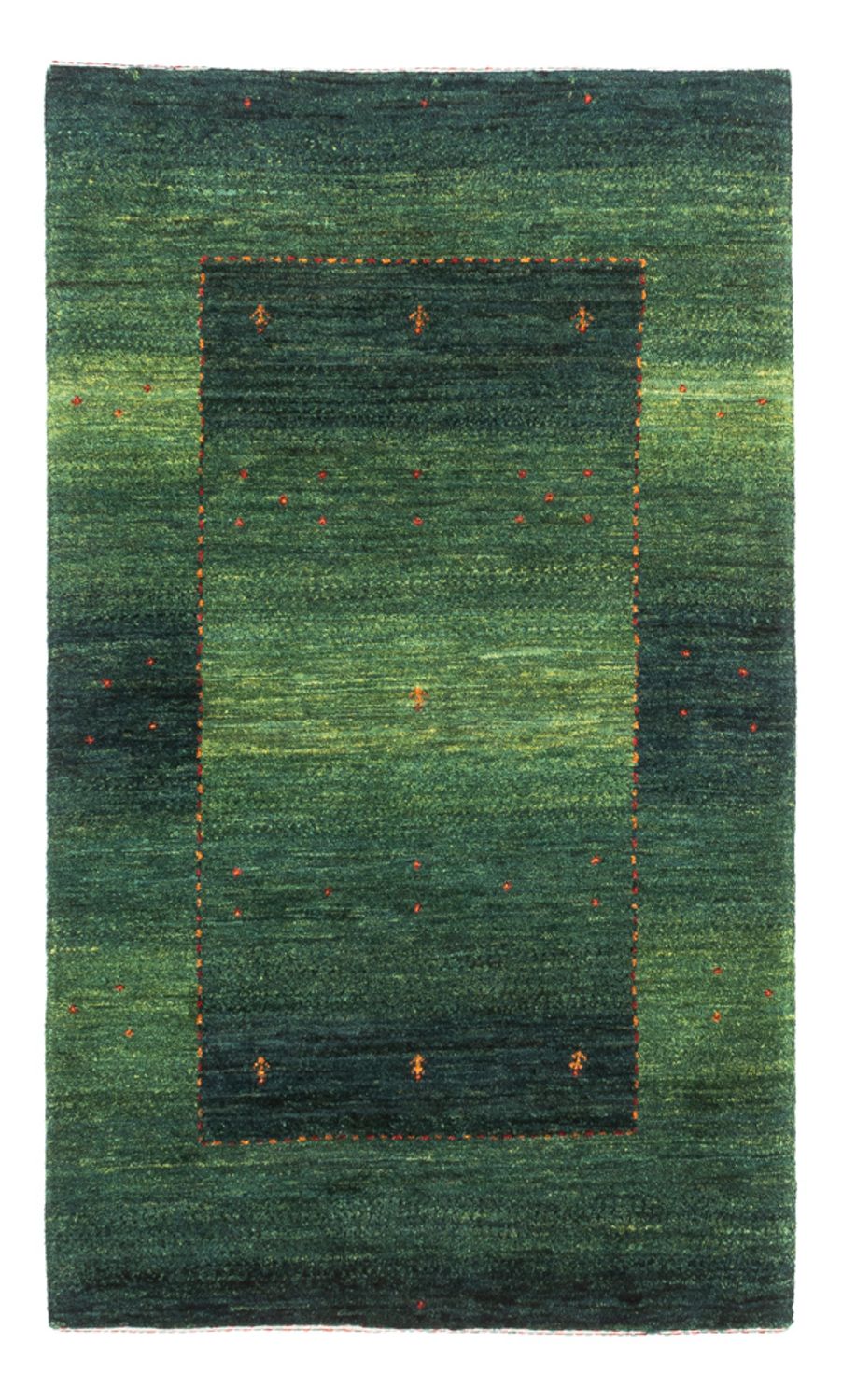 Tapis Gabbeh - Loribaft Persan - 128 x 80 cm - vert