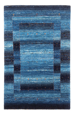 Tapis Gabbeh - Loribaft Persan - 129 x 84 cm - bleu