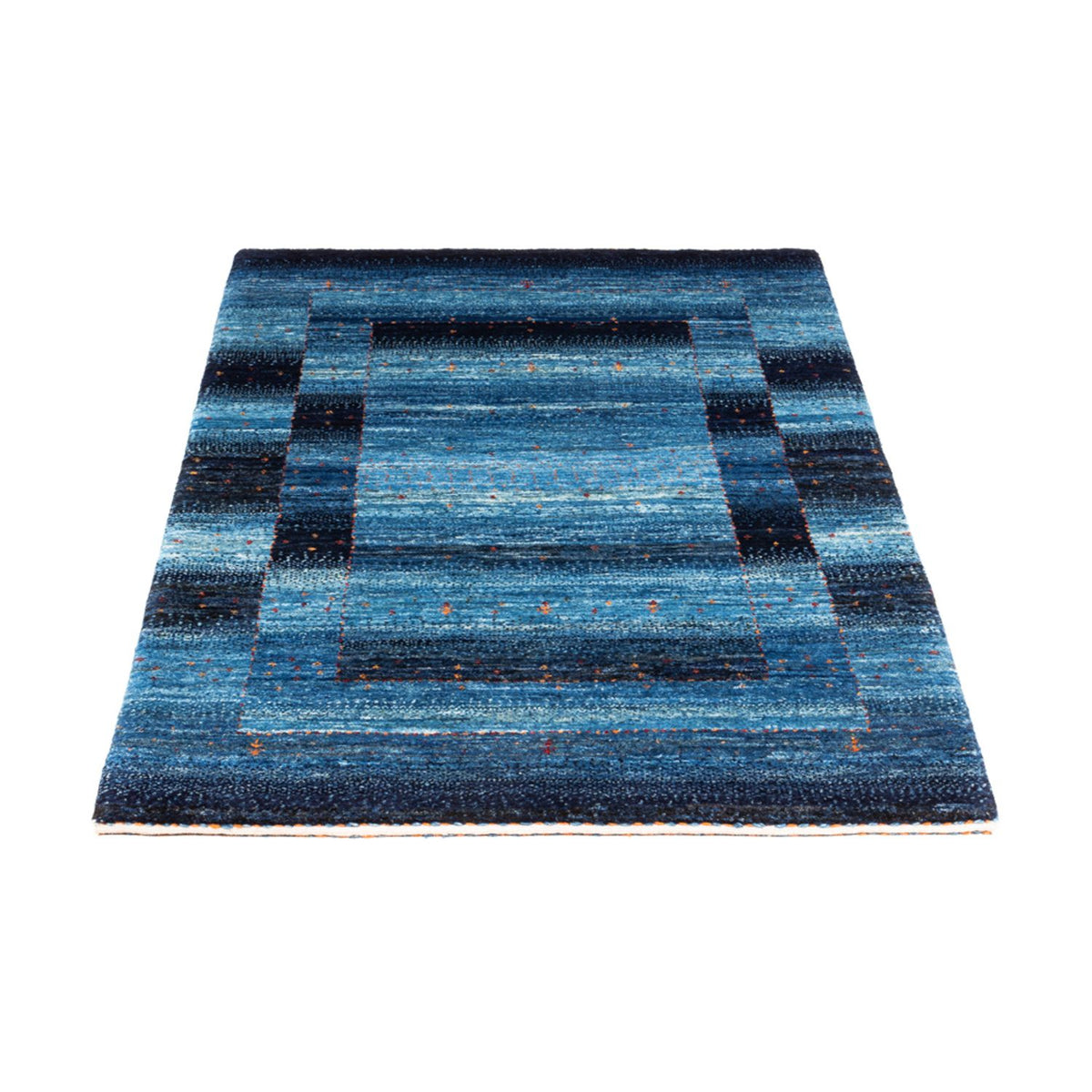 Tapis Gabbeh - Loribaft Persan - 129 x 84 cm - bleu