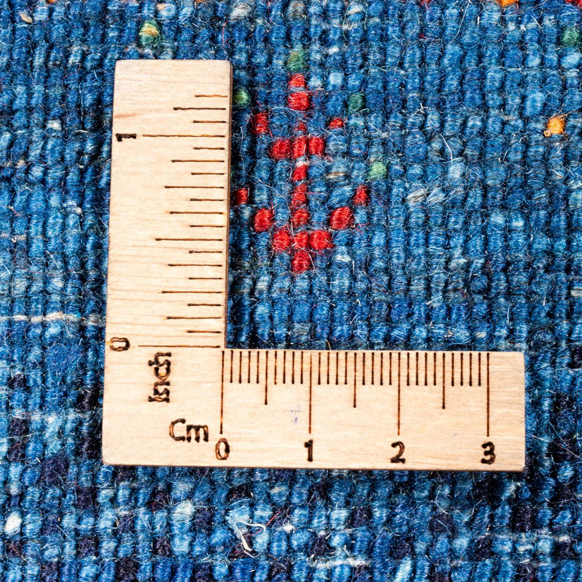 Tapis Gabbeh - Loribaft Persan - 129 x 84 cm - bleu