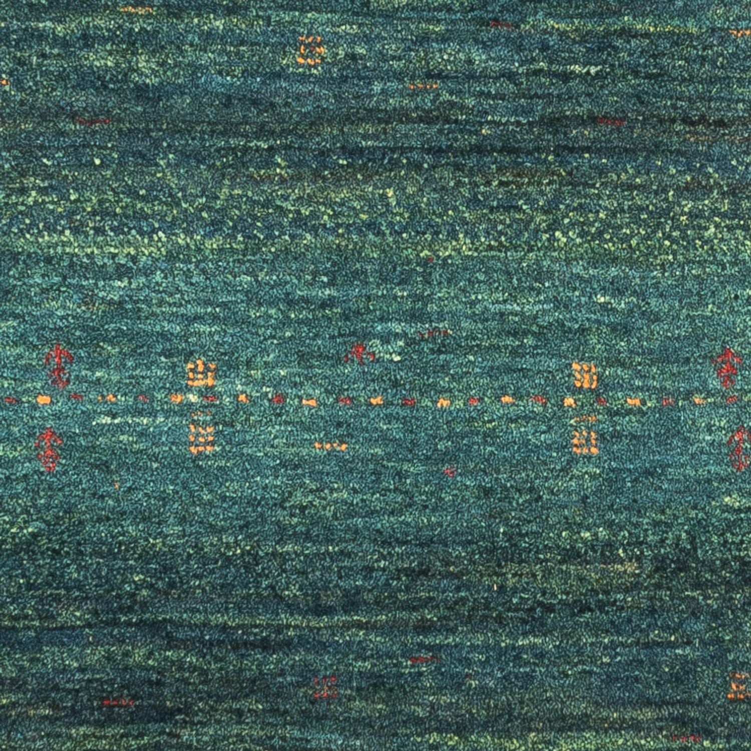 Tapis Gabbeh - Loribaft Persan - 125 x 82 cm - vert